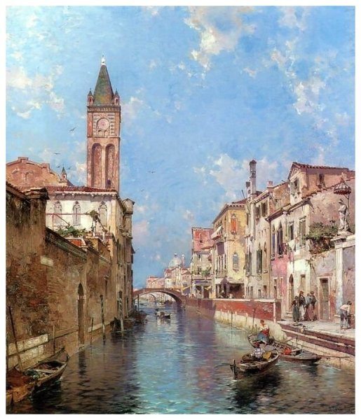 Венеция картины художника Бруно Августо