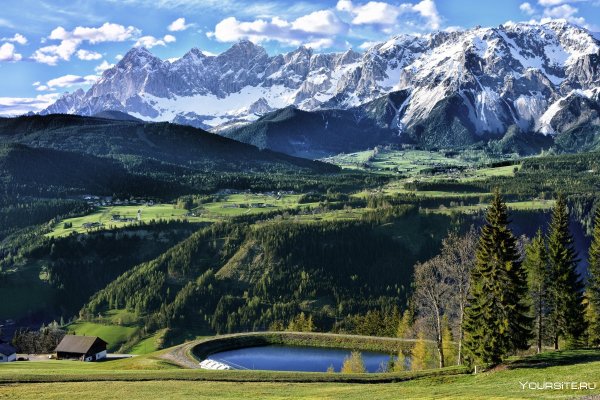 Альпийские горы в Швейцарии