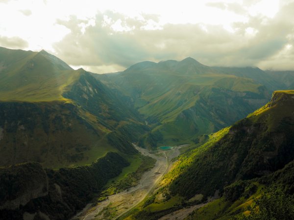 Пейзаж горы Грузии