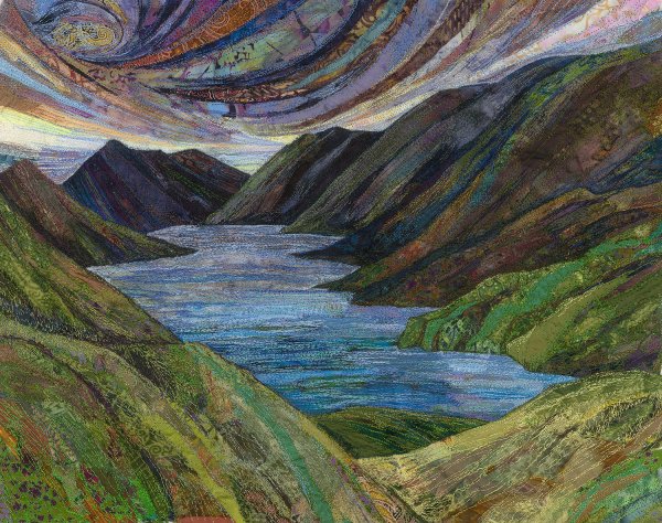 Пейзаж из ткани