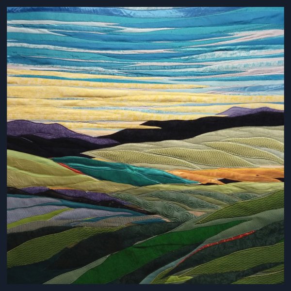 Пейзаж в лоскутной технике