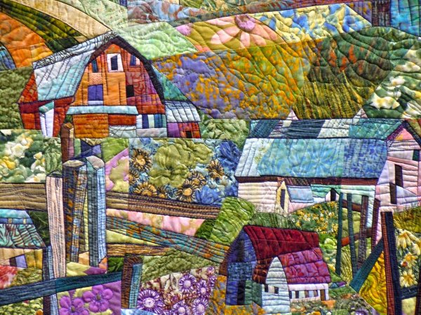 Лоскутные картины Карен Экмайер