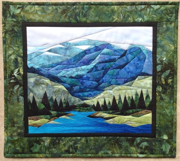 Лоскутное панно природа