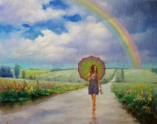 Картины с изображением радуги