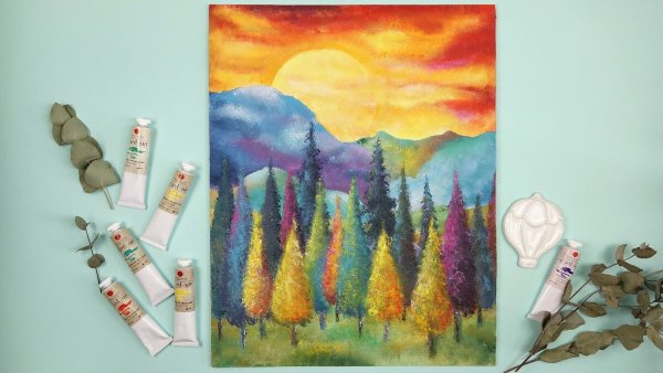 Живопись губкой