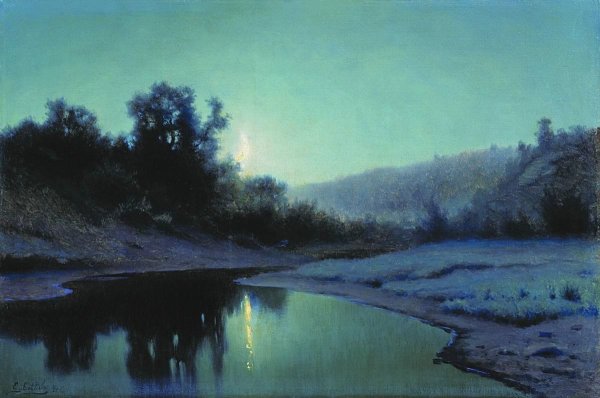 Волк зимой в лесу