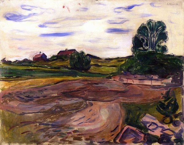 Эдвард Мунк весенний пейзаж