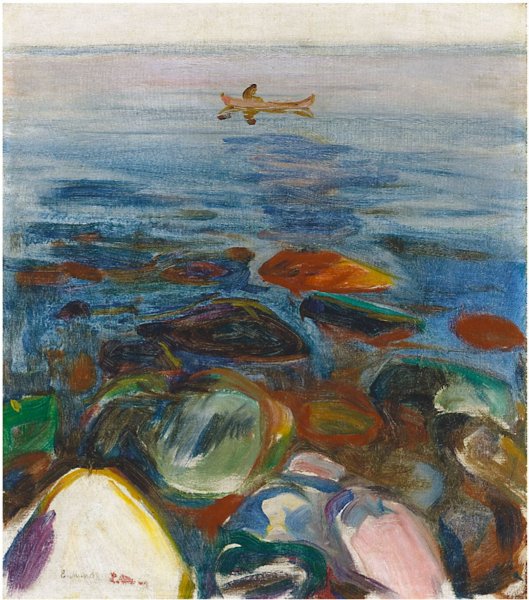 Художник Эдвард Мунк акварель