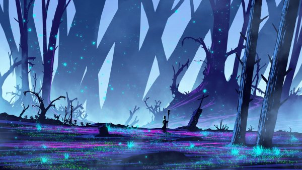 Неоновый лес