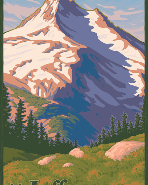 Плакат горы