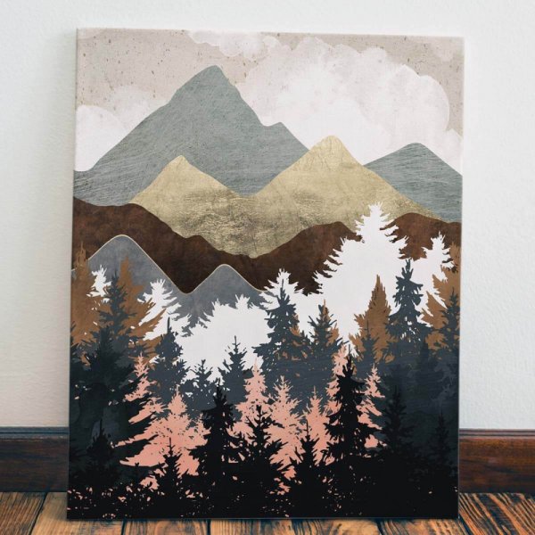 Стилизованные горы