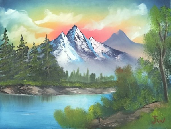 Пейзаж Боба Росса Брайн