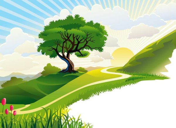 Мультяшный пейзаж