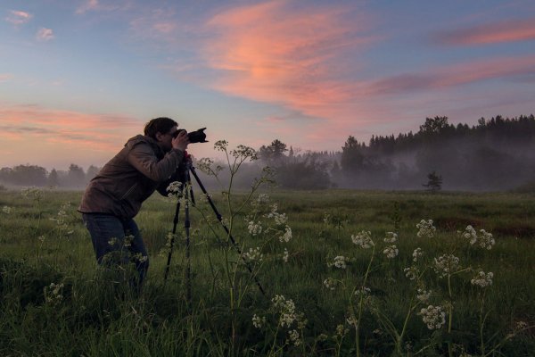 Фотограф на природе