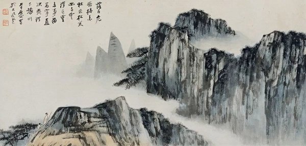 Китайская живопись гохуа горы