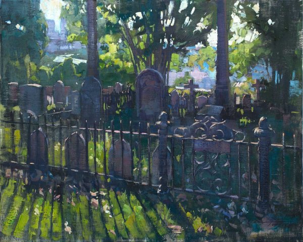 Кладбище картина