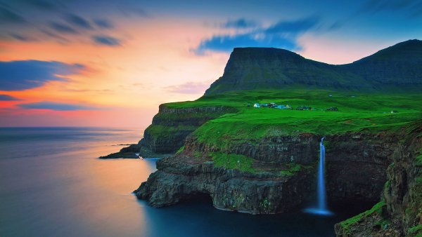 Деревня Гасадалур, Фарерские острова, Дания