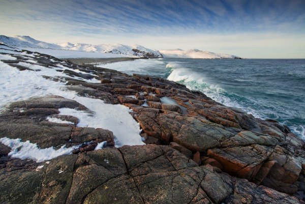 Мурманск берег Баренцева моря