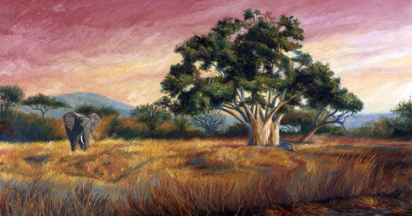 Картина Саванна пейзаж