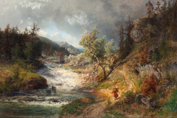 Шведский художник Alfred Wahlberg Альфред Валберг