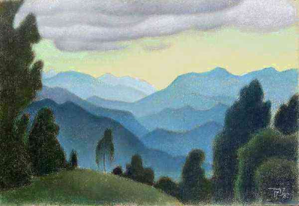 Воздушная перспектива в живописи Леонардо да Винчи