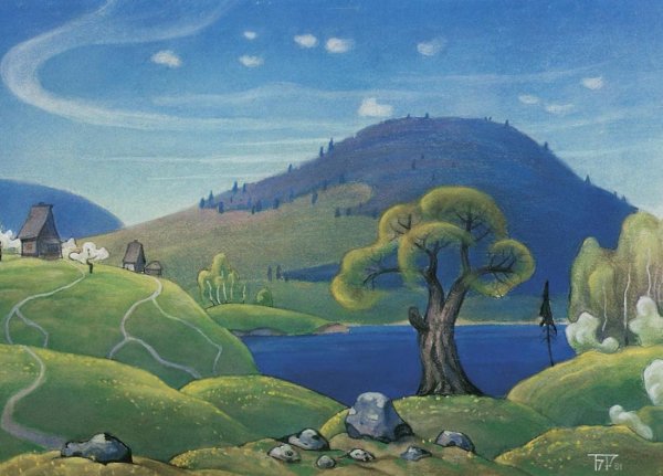 Художник Борис Смирнов-Русецкий лето