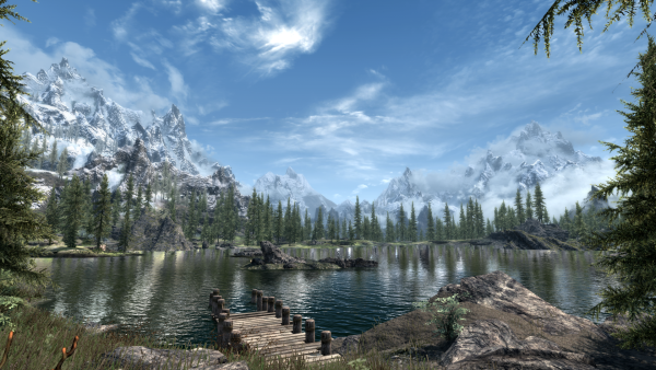 The Elder Scrolls v Skyrim пейзажи