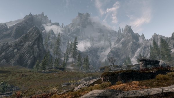 The Elder Scrolls v Skyrim пейзажи