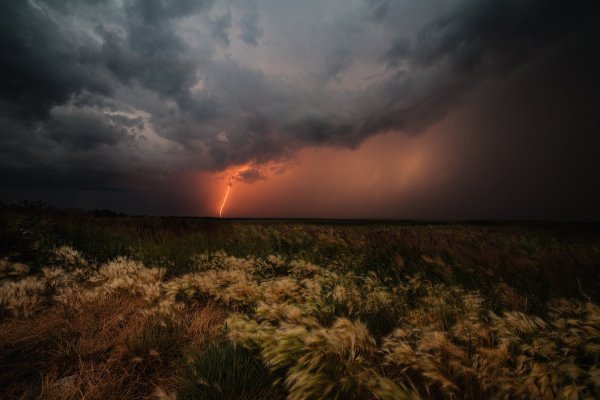 Гроза в степи