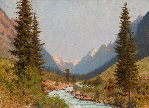 Василий Верещагин ущелье Приморская картинная галерея