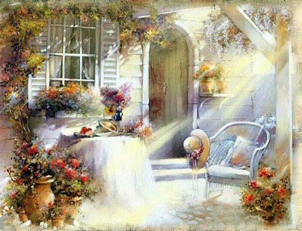 Апплико фрески пейзажи