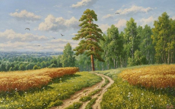 Шишкин художник картина рожь