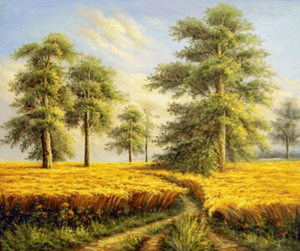 Левитан рожь картина