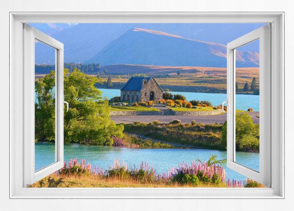 Пейзаж в окне