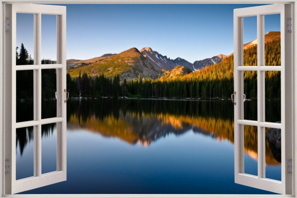 Вид из окна на реку