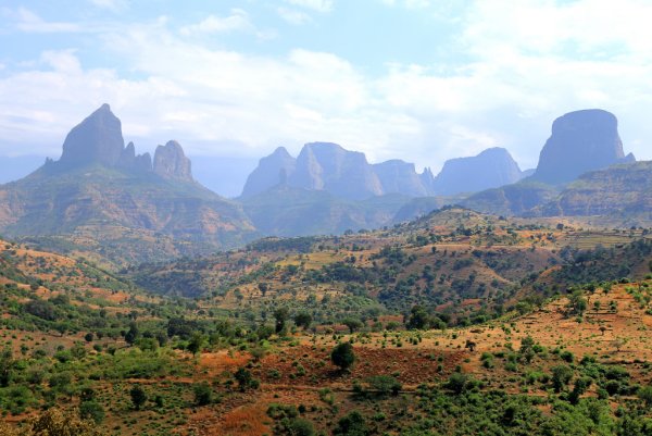 Горы Semien, Эфиопия.