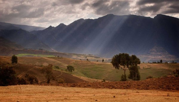 Горы равнины холмы Эфиопии
