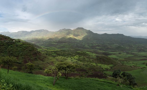 Восточная Африка Эфиопия ландшафт