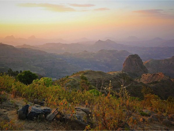 Эфиопское Нагорье в Африке