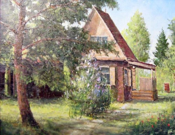 Картина дача