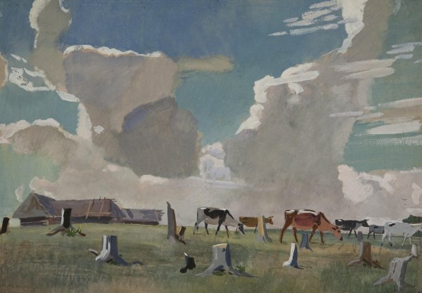 Александр Дейнека пейзаж