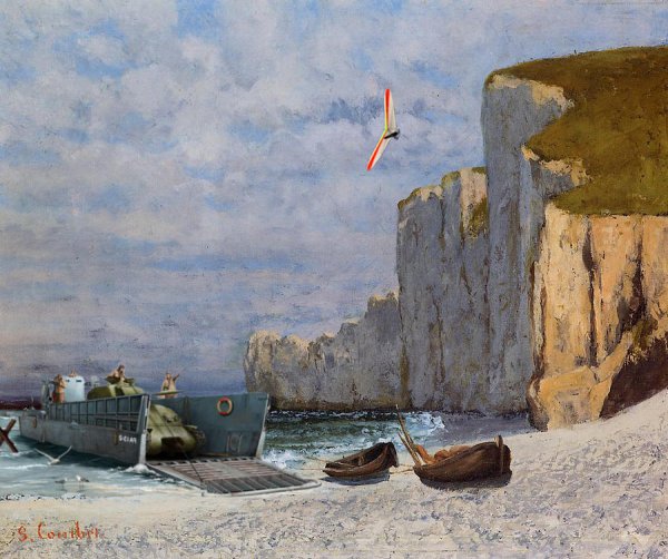 Курбе скалы в Этрета