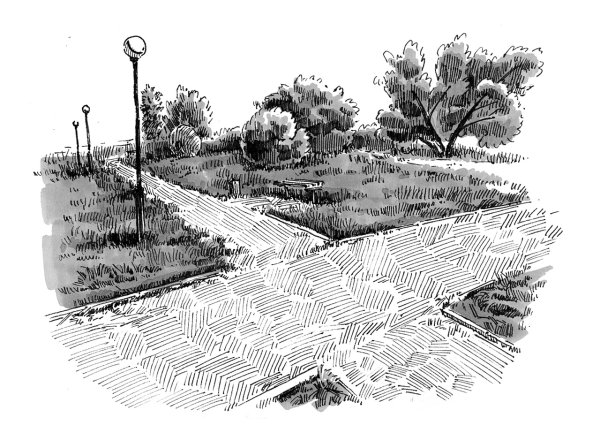 Тропинка линером