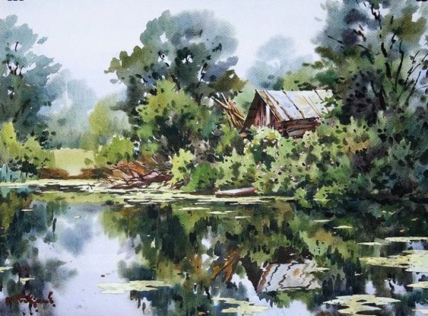 Модест Гаврилов Акварельные пейзажи