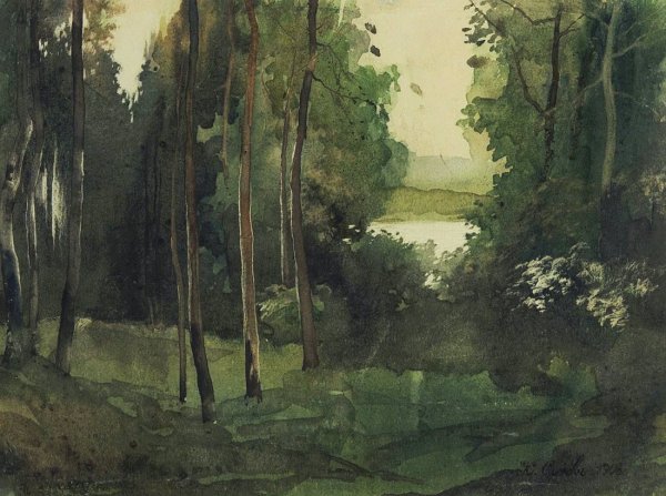 Константин сомов акварель