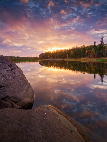 Перед закатом пейзажи