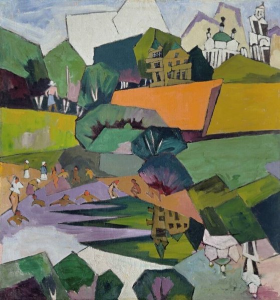 Аристарх Лентулов. Церкви. Новый Иерусалим. 1917.