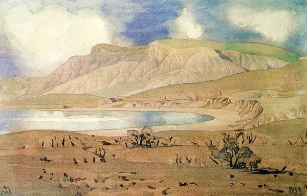 Максимилиан Волошин Коктебель акварель