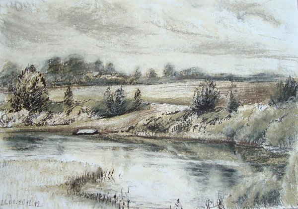 Пленэр гризайль