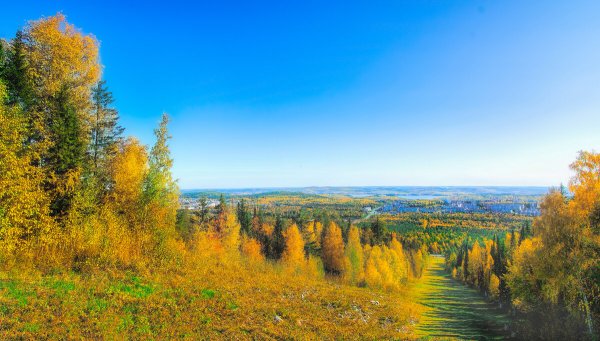 Осень панорама